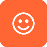 Icon Tile Face Happy