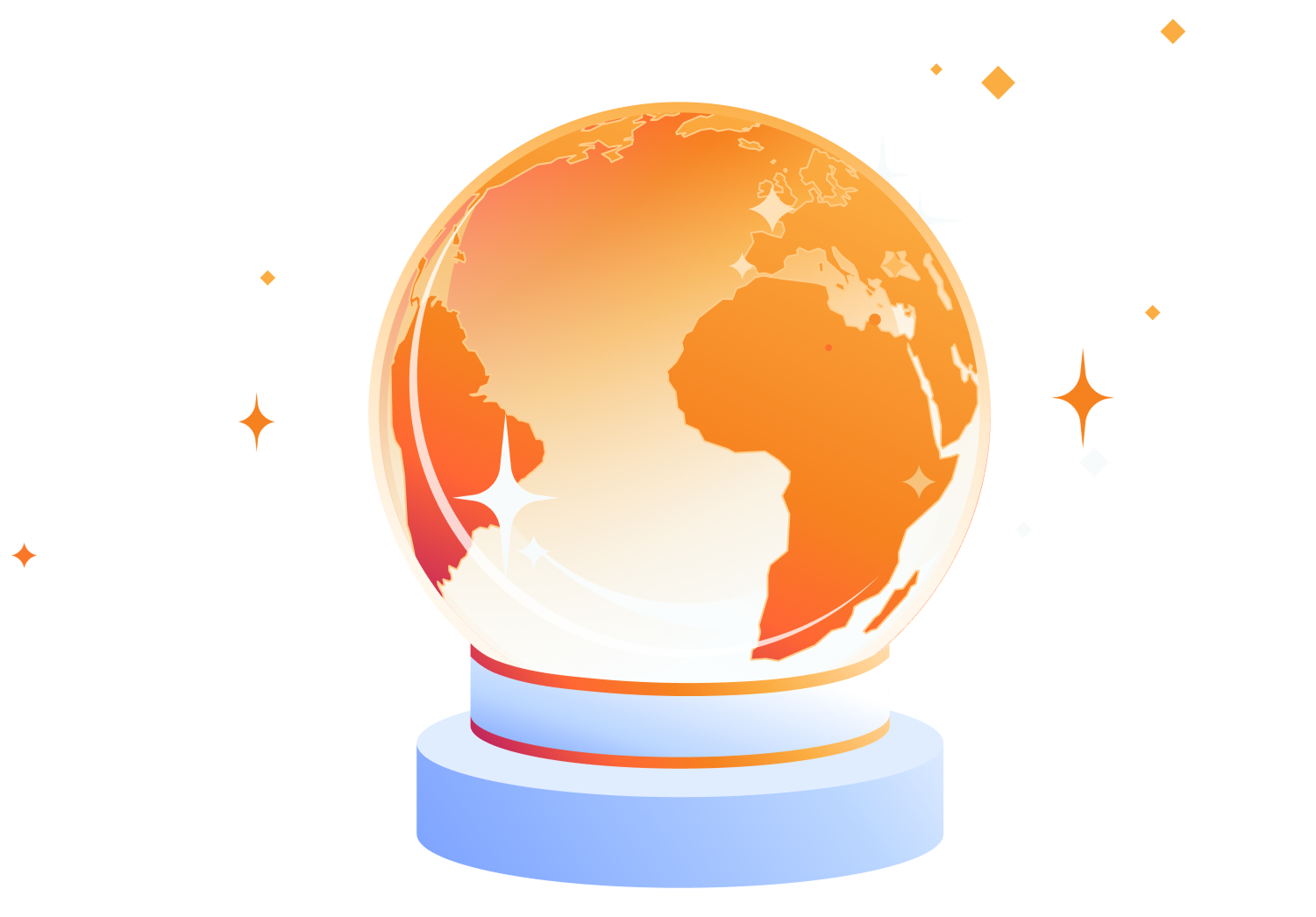 Globe IA — Illustration